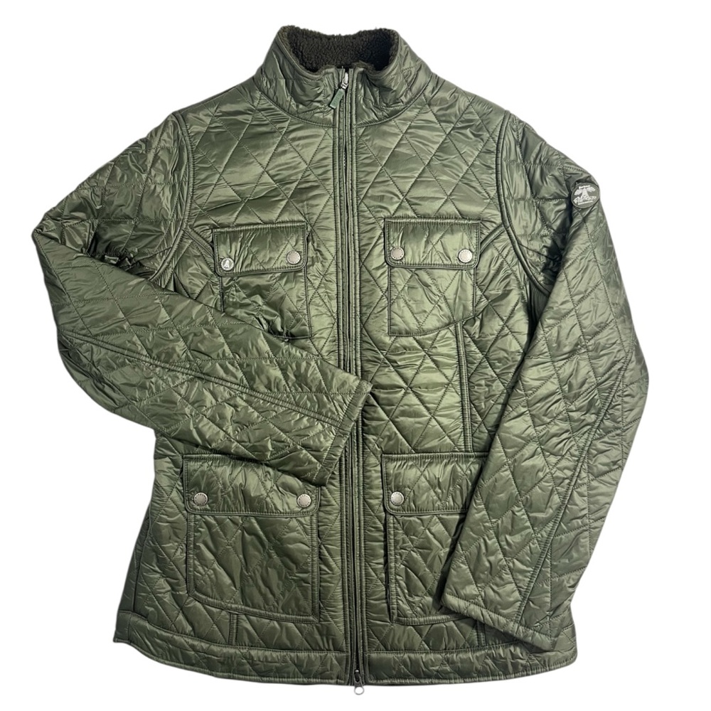 Barbour Filey Quilt Jacket/Coat Medium Sage Green - Picture 3 of 13